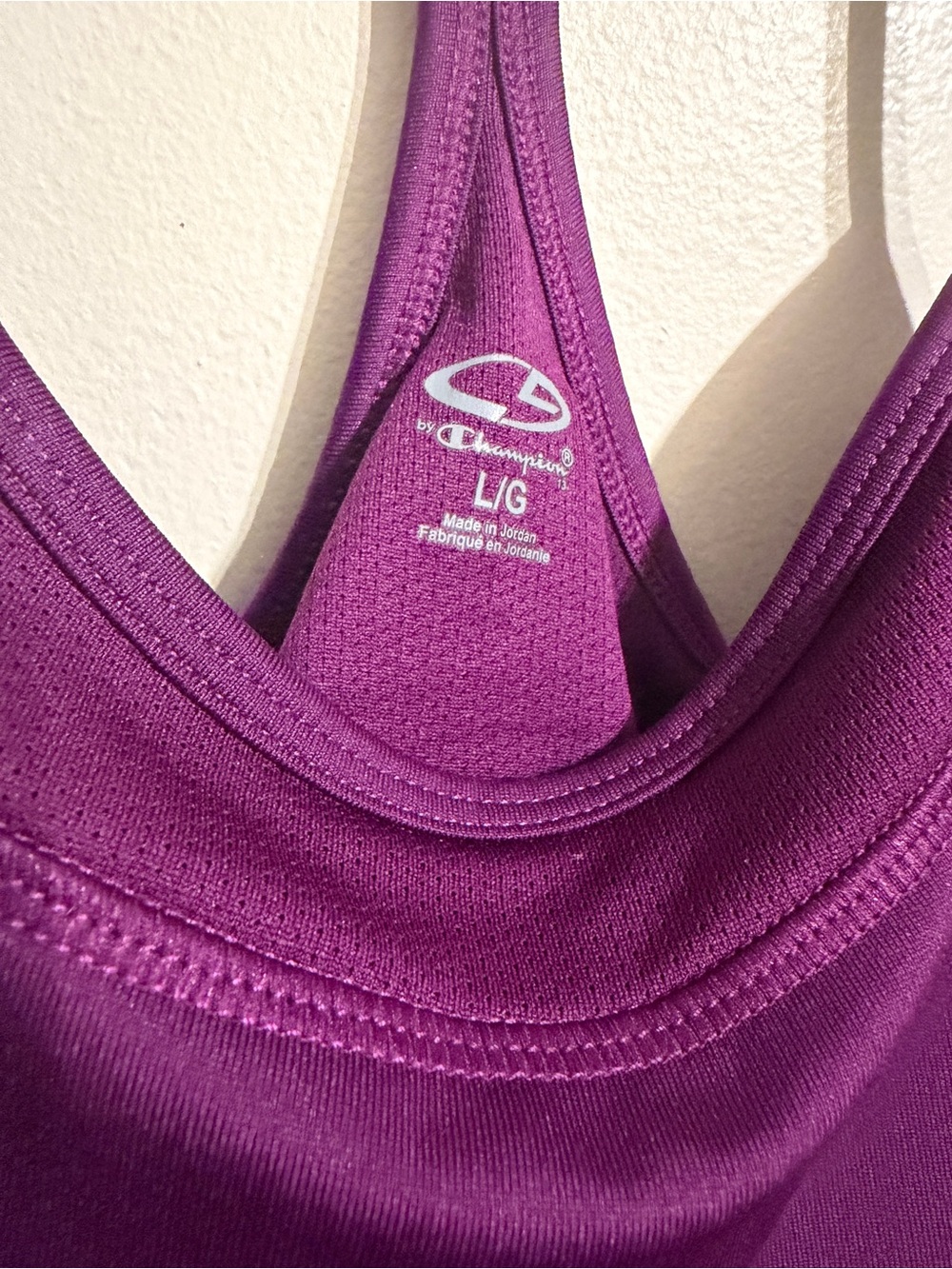 Champion Purple & Gray Seamless Sports Tank with Built-In Support - Picture 4 of 9